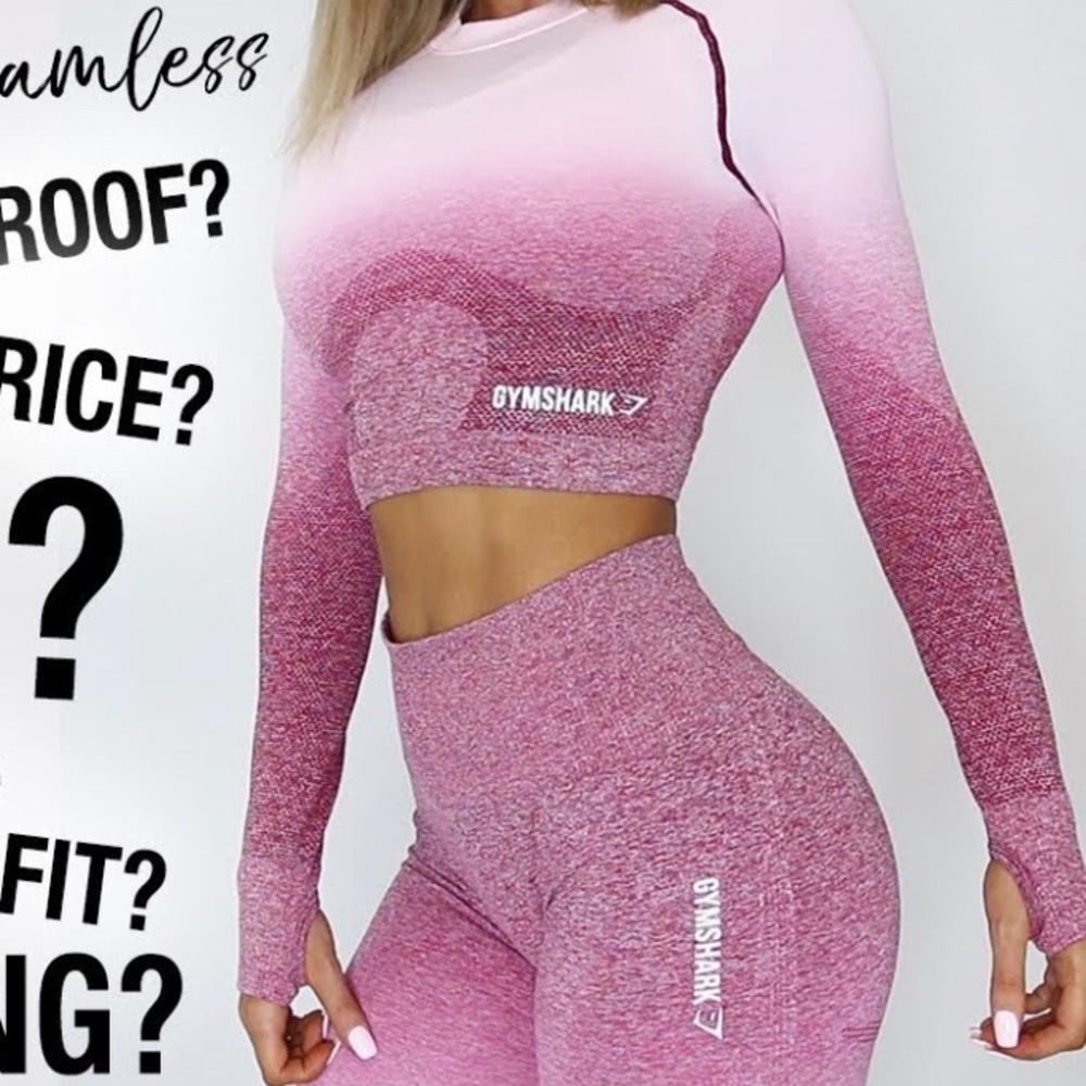 GYMSHARK Pink Ombré Set - Picture 1 of 4